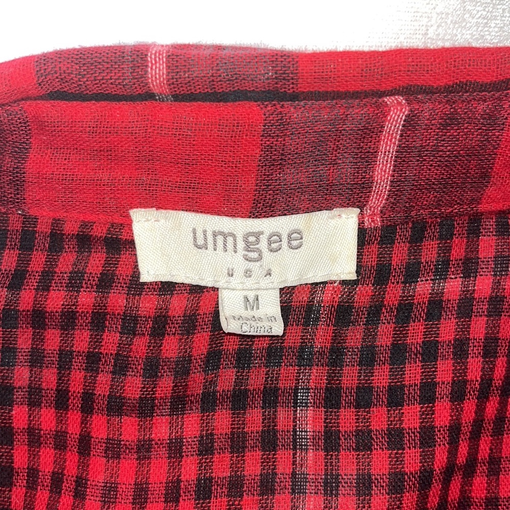 ✅Red Gingham Print Tunic - Picture 7 of 8